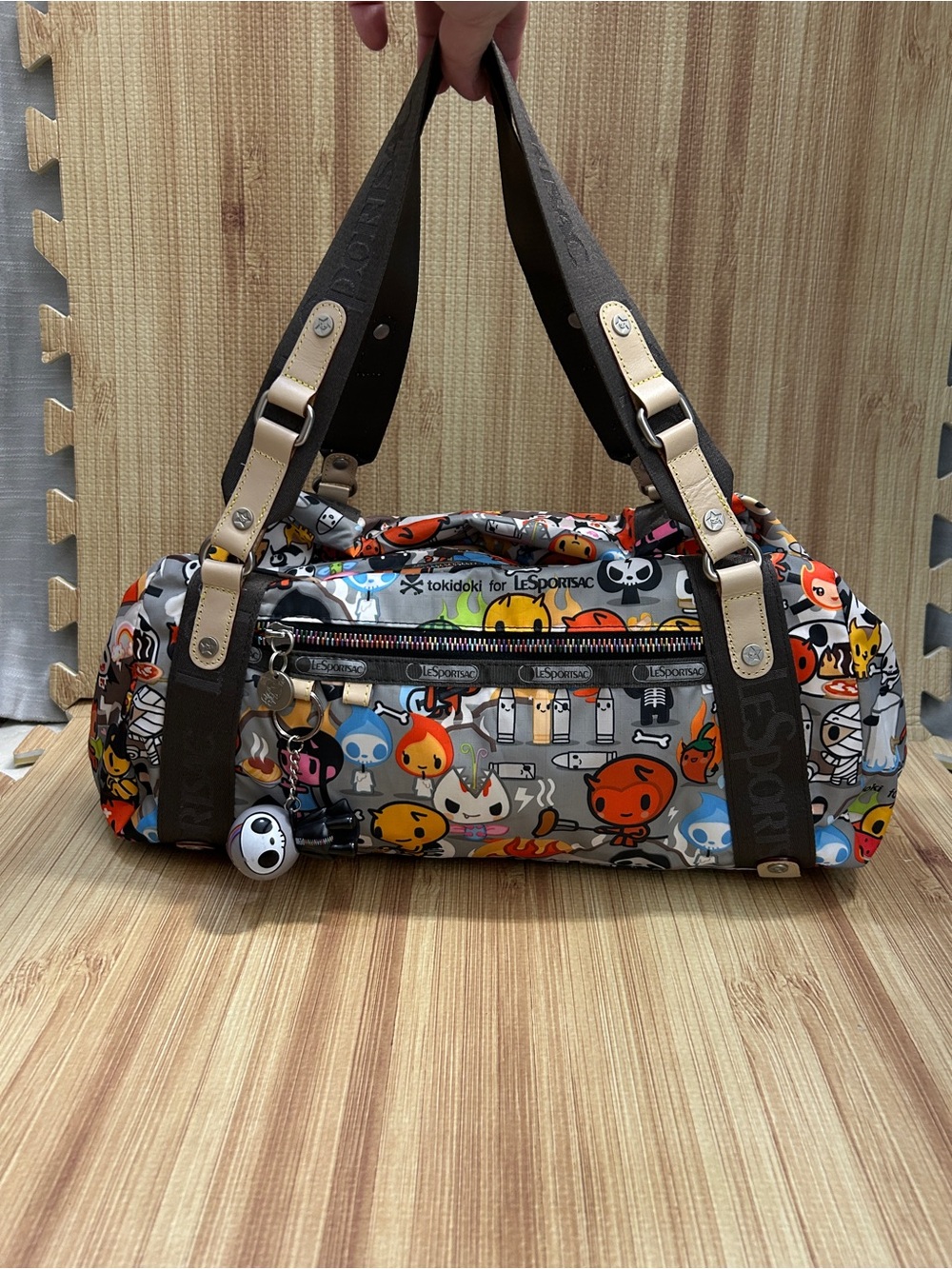Vintage Tokidoki for LeSportsac Gioco Inferno Barrel Bag Qee - Picture 2 of 15